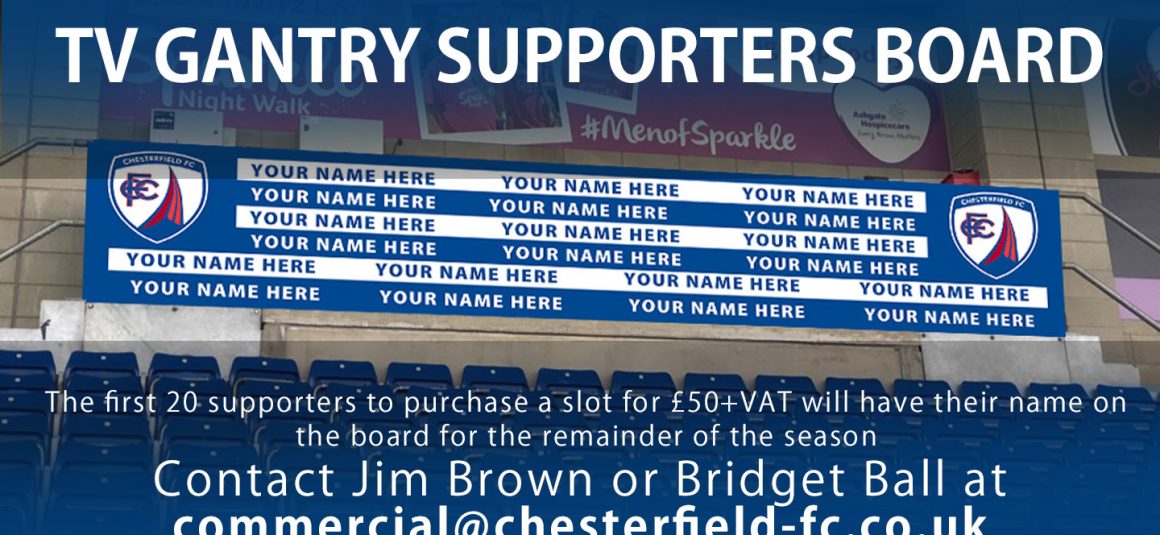 Add your name to the supporters board